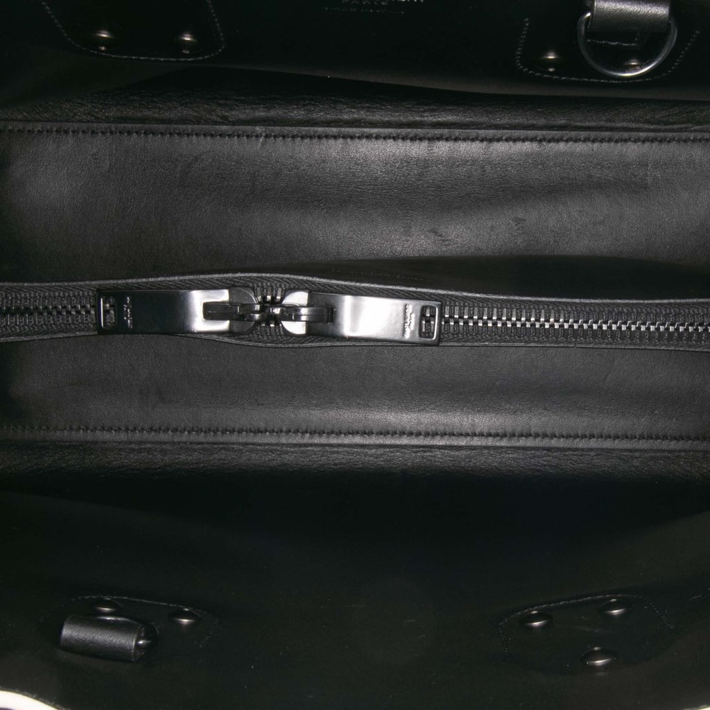 Saint Laurent Small Grained Calfskin Topstitch Sac De Jour Satchel - 4