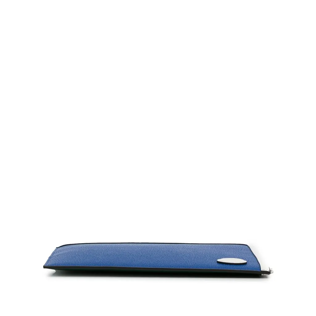 Mulberry X Richard Malone Zip Clutch Blue Leather Very good - Box View