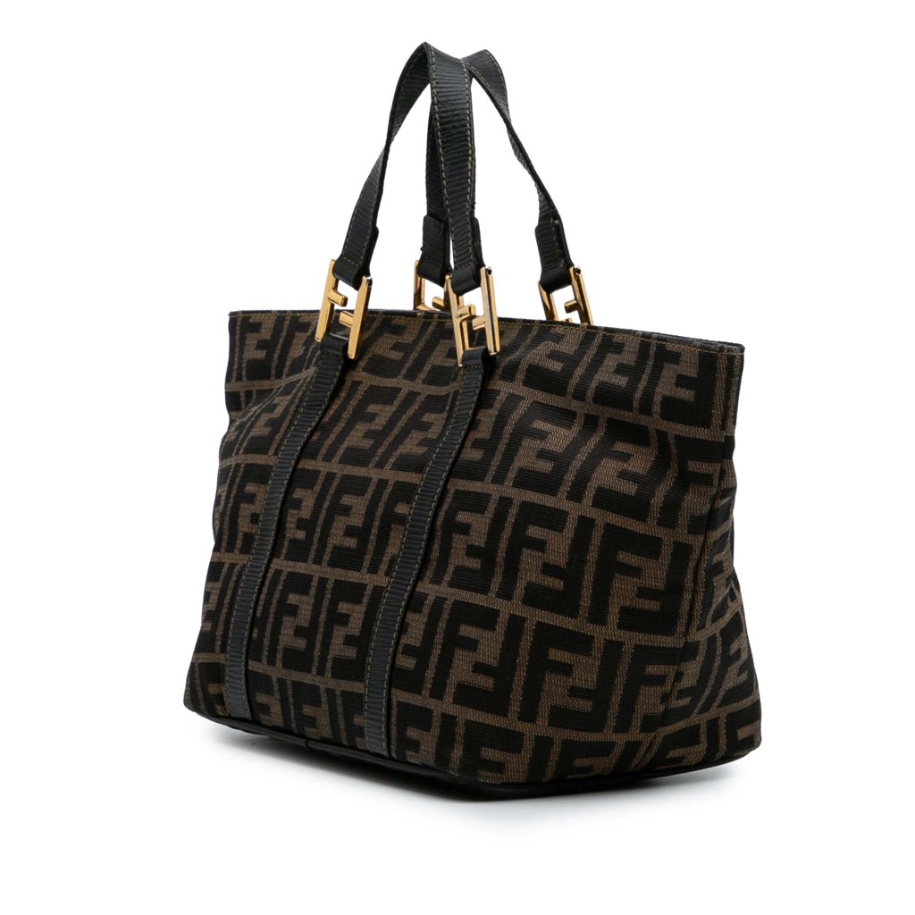 Fendi Zucca Canvas Tote - Back view