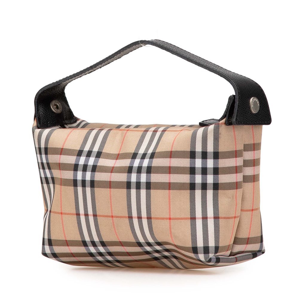 Burberry House Check Canvas Handbag - Back view