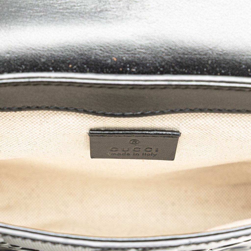 Gucci GG Embossed Perforated Double Belt Bag - 5