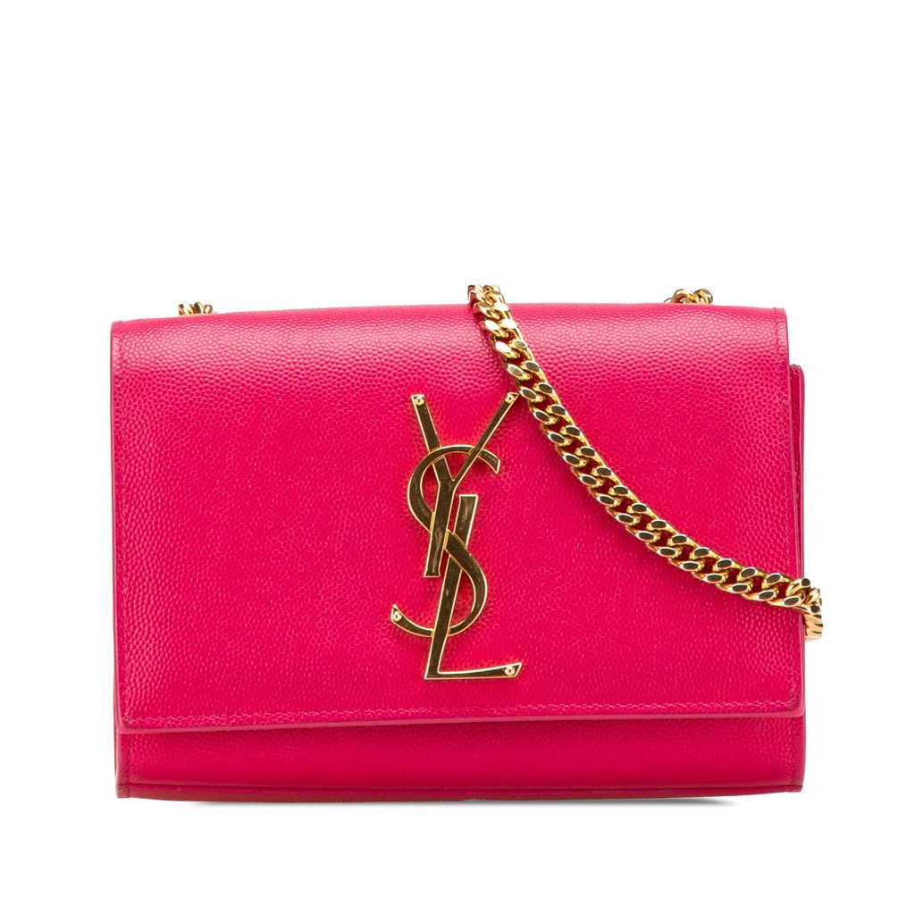 Saint Laurent Small Grain De Poudre Monogram Kate Crossbody