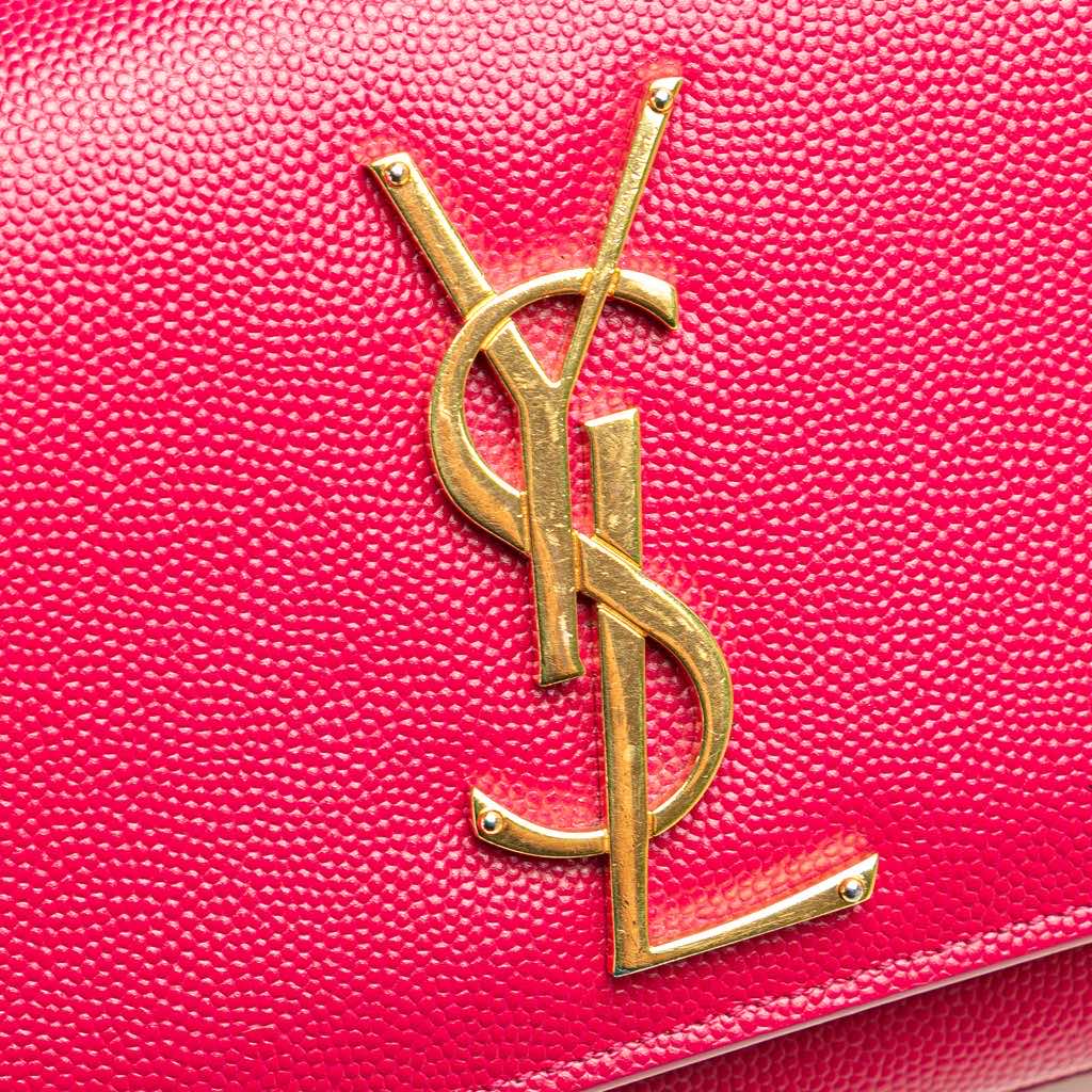 Saint Laurent Small Grain De Poudre Monogram Kate Crossbody - Image 12