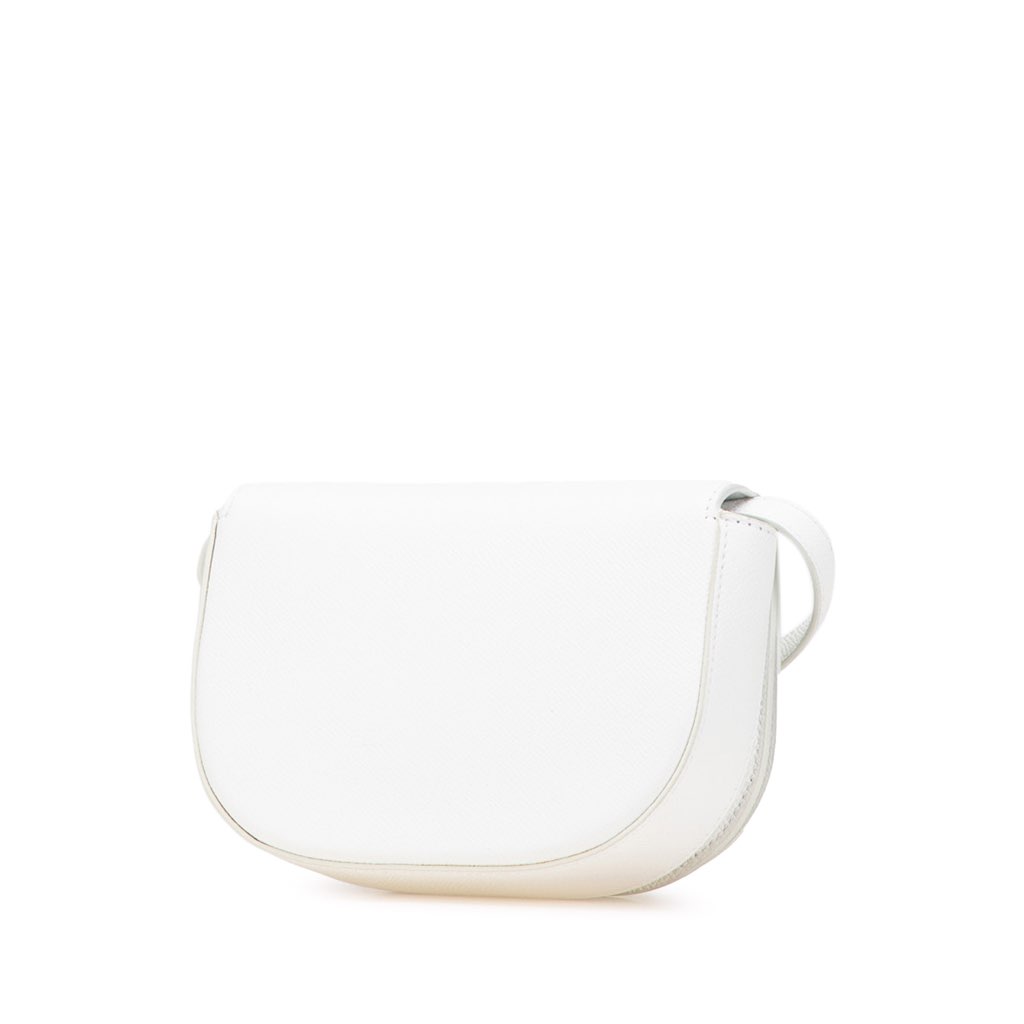 Balenciaga XS Grained Calfskin Logo Ville Day Crossbody - Back view