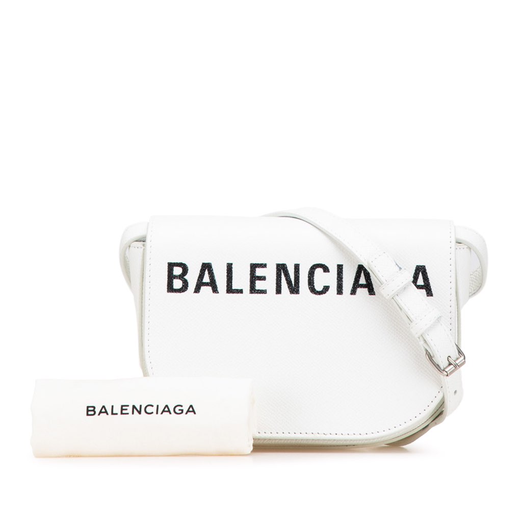 Balenciaga XS Grained Calfskin Logo Ville Day Crossbody - Image 14