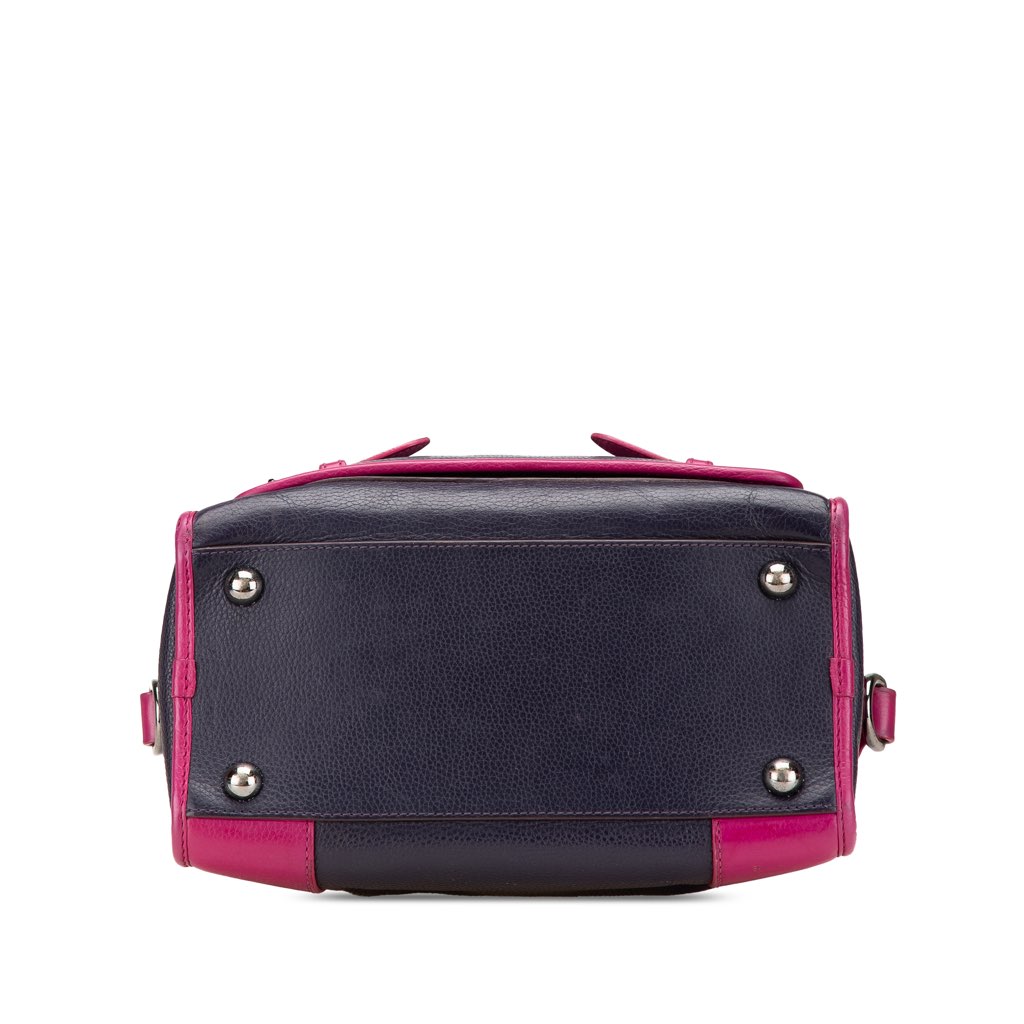 Loewe Grained Bicolor Calfskin Cruz Satchel - Image 6