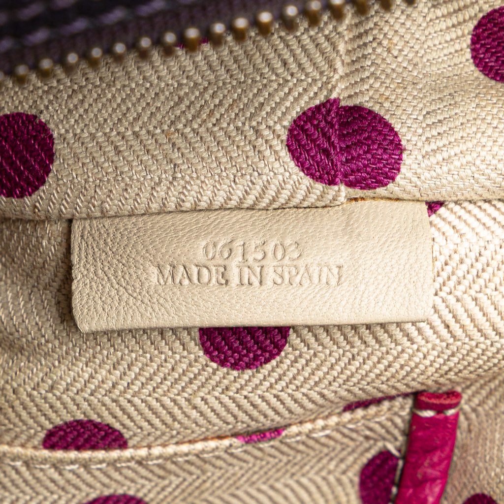 Loewe Grained Bicolor Calfskin Cruz Satchel - Detail 2