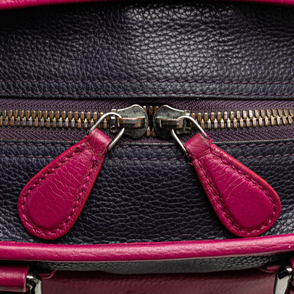Loewe Grained Bicolor Calfskin Cruz Satchel - Image 11