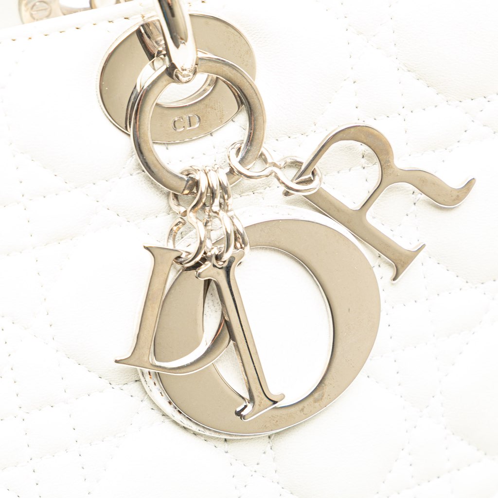 Dior Large Lambskin Cannage Lady Dior - Image 10