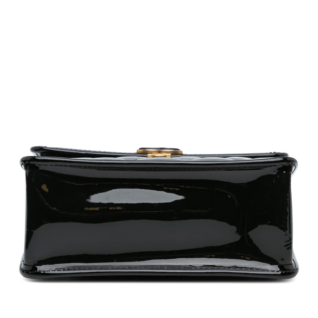 Chanel Mini Quilted Patent Graphic Catch Flap - 3