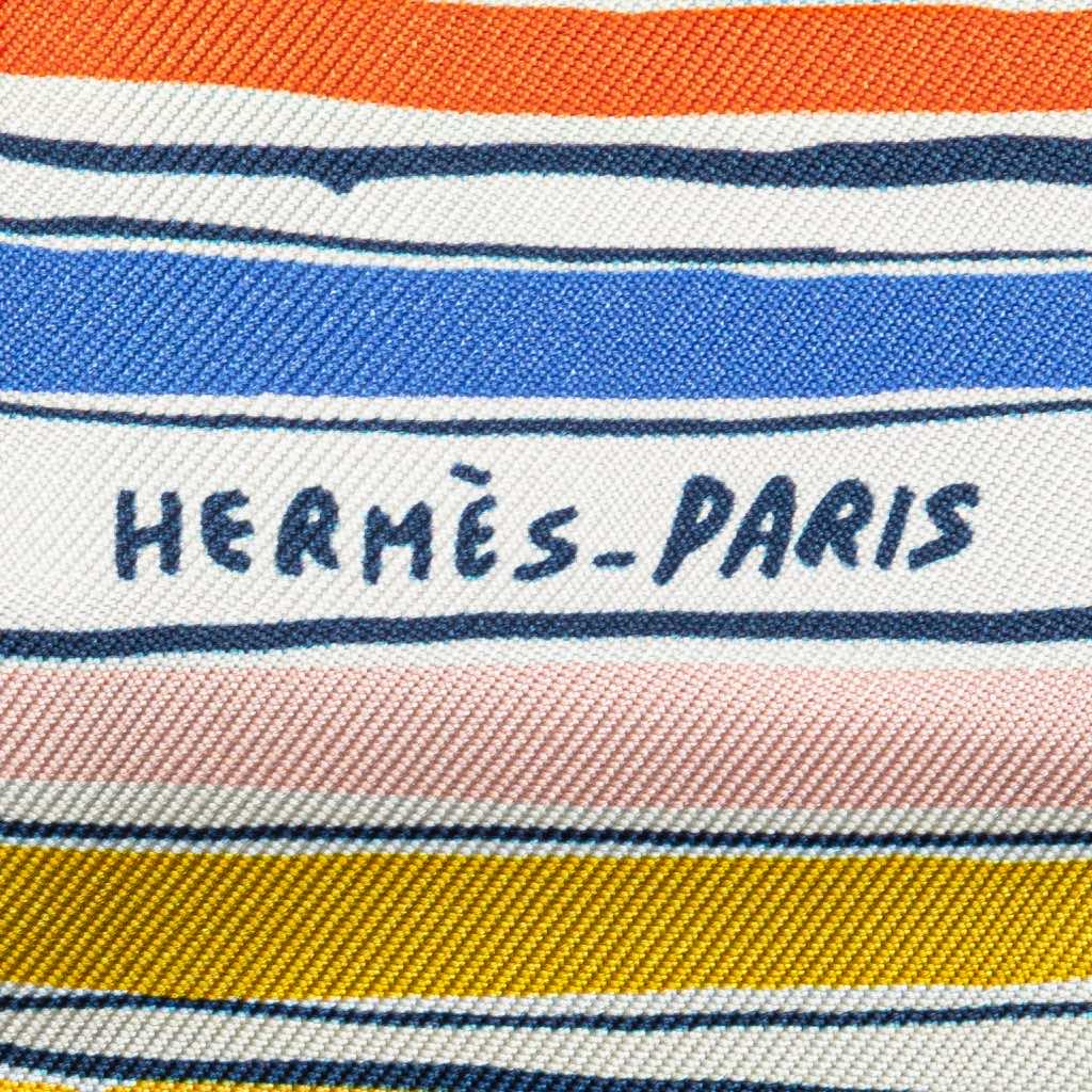 Hermès Rayures d'Ete Twilly Silk Scarf - 3
