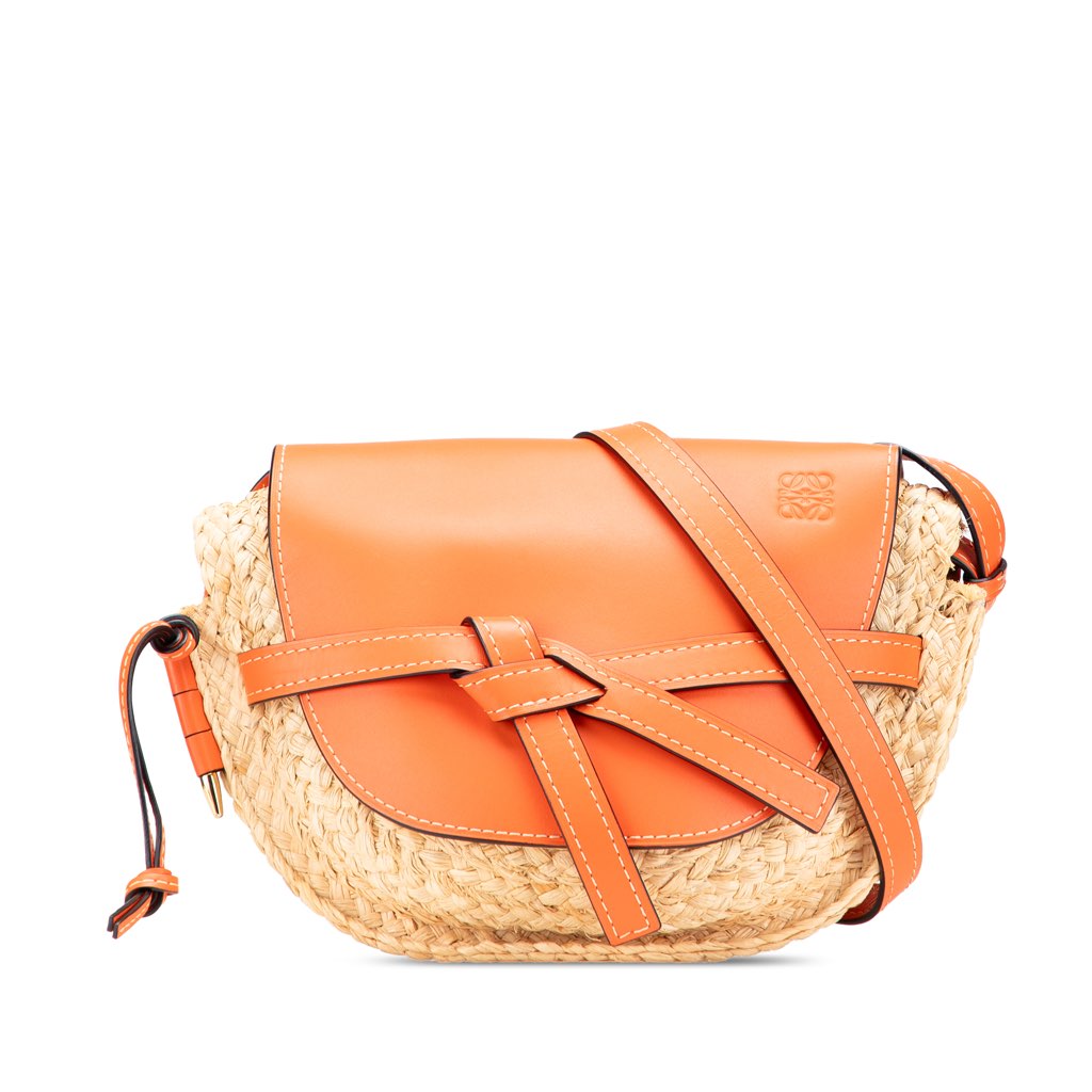 Loewe Small Raffia Gate Crossbody