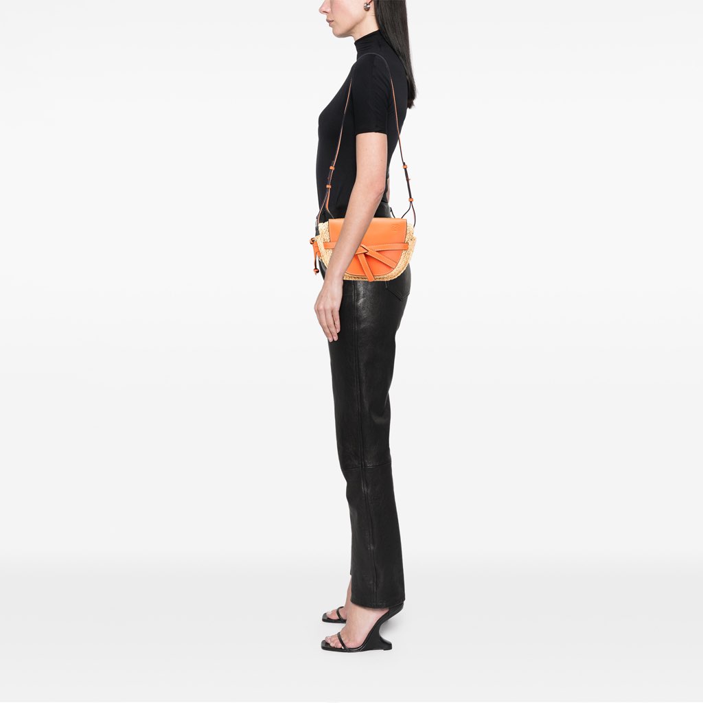 Loewe Small Raffia Gate Crossbody - Image 13