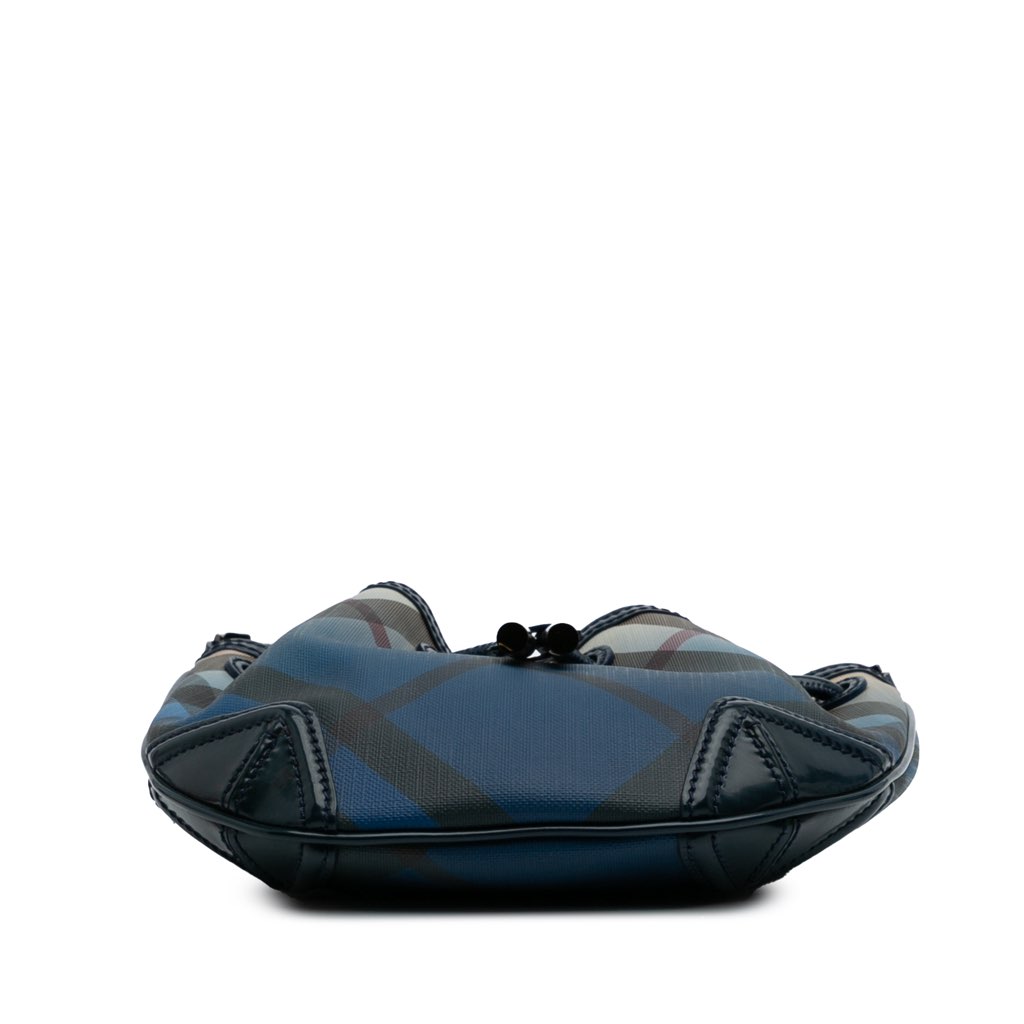 Burberry Supernova Check Coated Canvas Gradient Drawstring Crossbody - Image 6