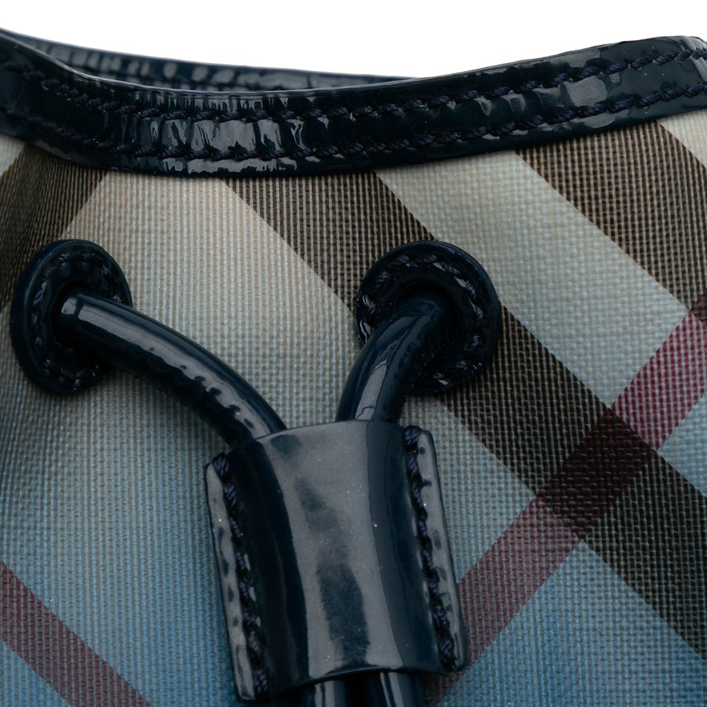 Burberry Supernova Check Coated Canvas Gradient Drawstring Crossbody - Image 10