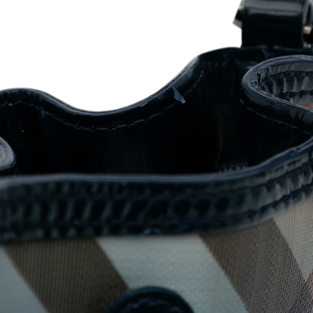 Burberry Supernova Check Coated Canvas Gradient Drawstring Crossbody - Image 11