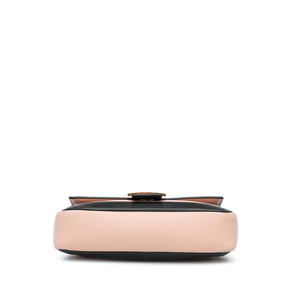 Fendi Bicolor Leather Chain Midi Baguette - 3