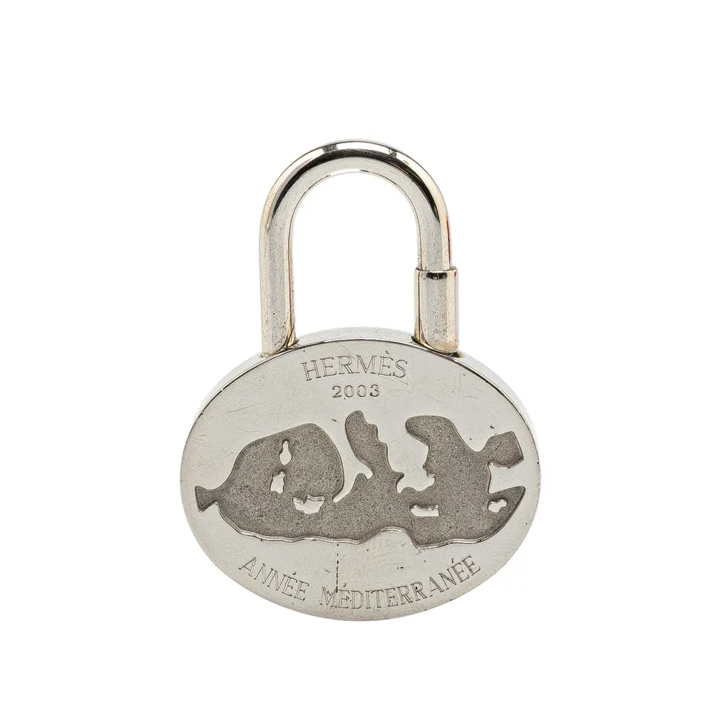 Hermès Palladium Annee Mediterranee Cadena Silver Metal Good - Front View