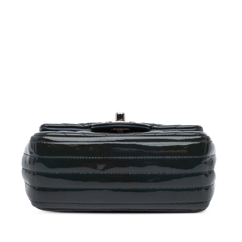 Chanel Mini Square Classic Chevron Patent Flap - 3