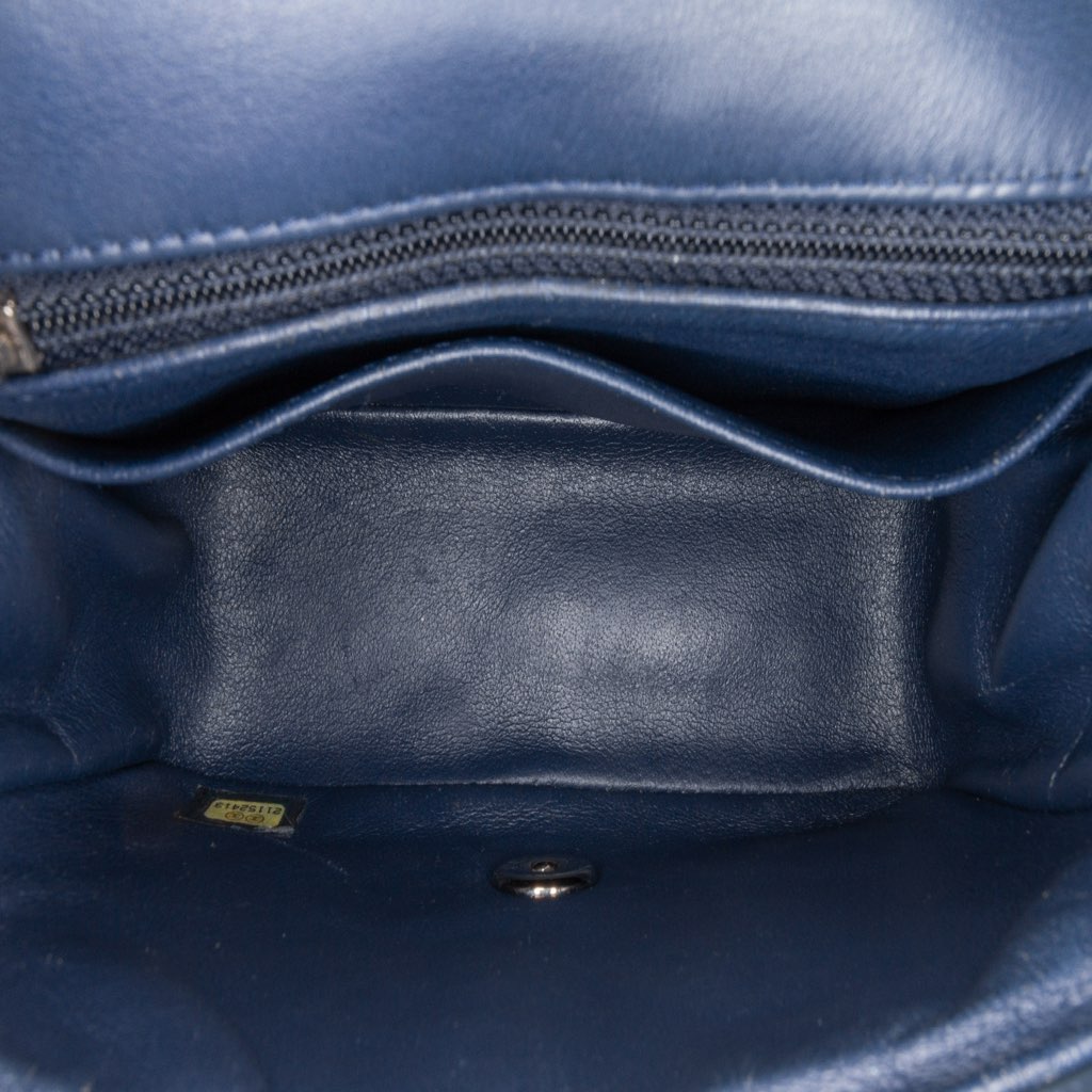 Chanel Mini Square Classic Chevron Patent Flap - 4