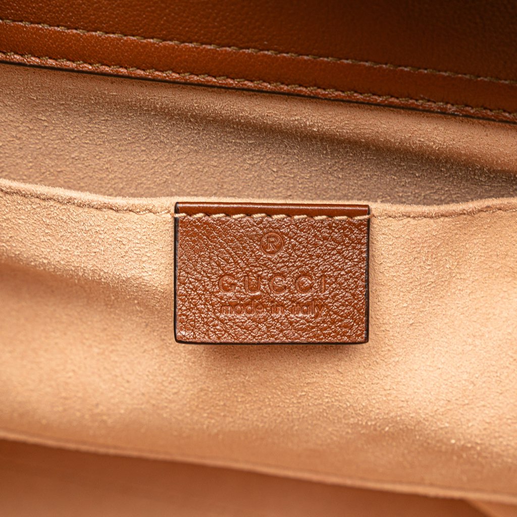 Gucci Small Leather Bamboo Diana Satchel - 5