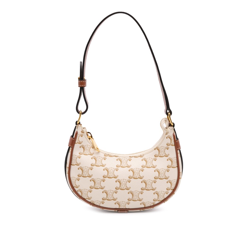 Celine Triomphe Coated Canvas Ava Shoulder Bag