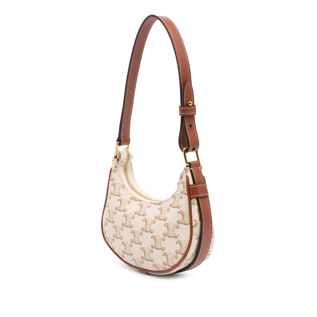 Celine Triomphe Coated Canvas Ava Shoulder Bag - 2