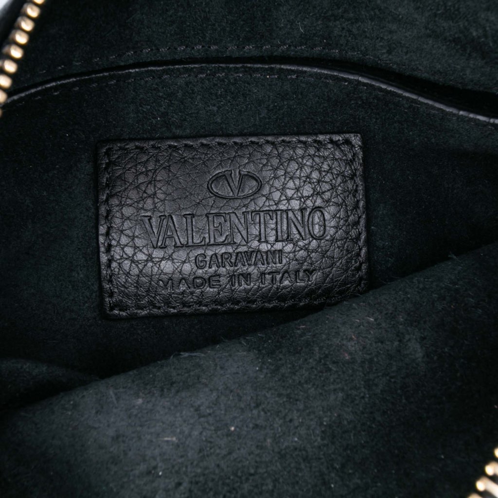 Valentino Grained Calfskin C Rockee Zodiac Fringe Clutch - 4