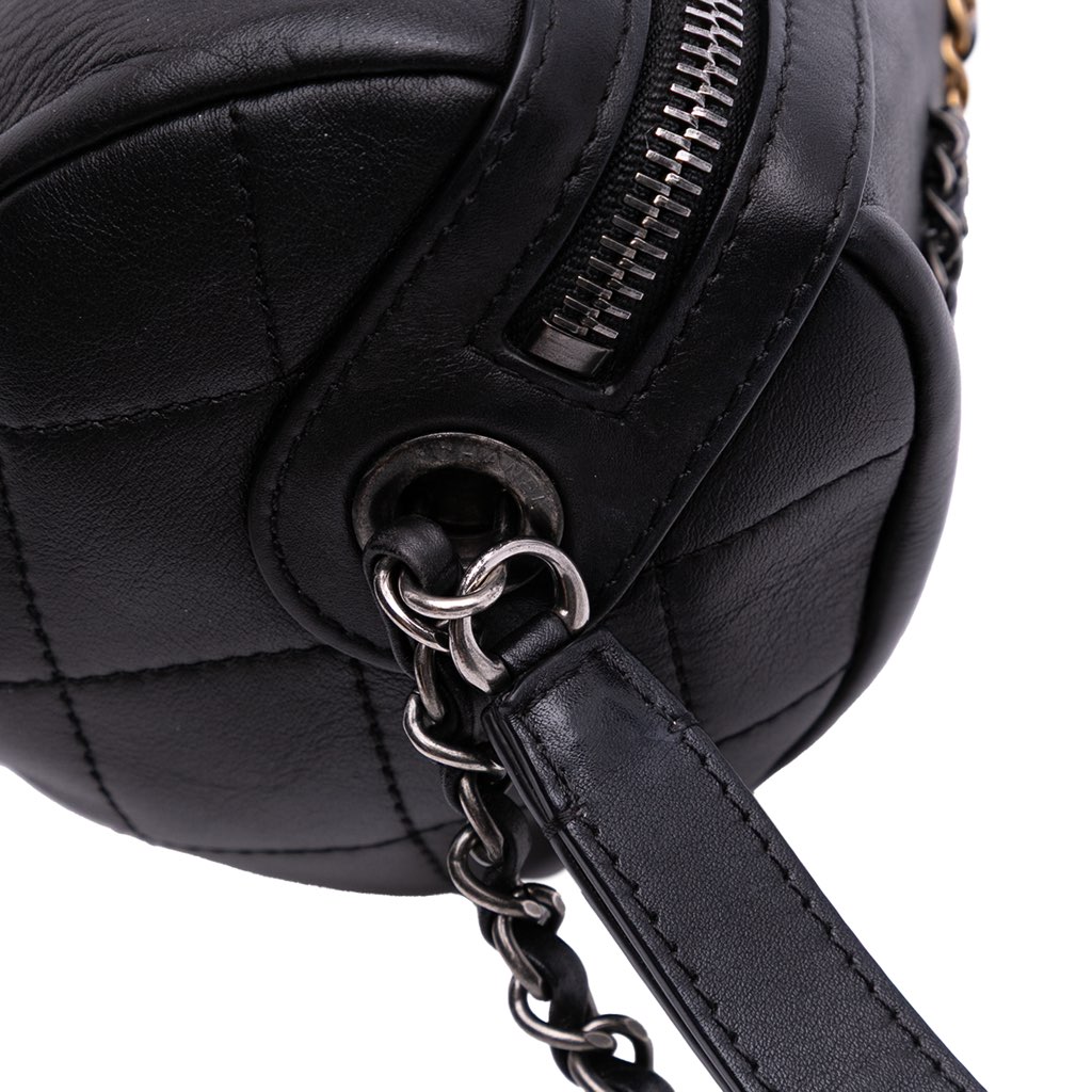 Chanel Calfskin Signature Chain 20s Bowling Bag - Image 13