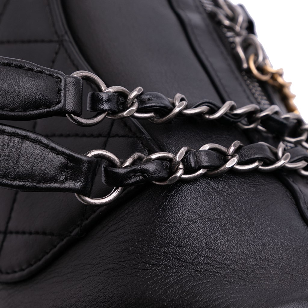 Chanel Calfskin Signature Chain 20s Bowling Bag - Image 14