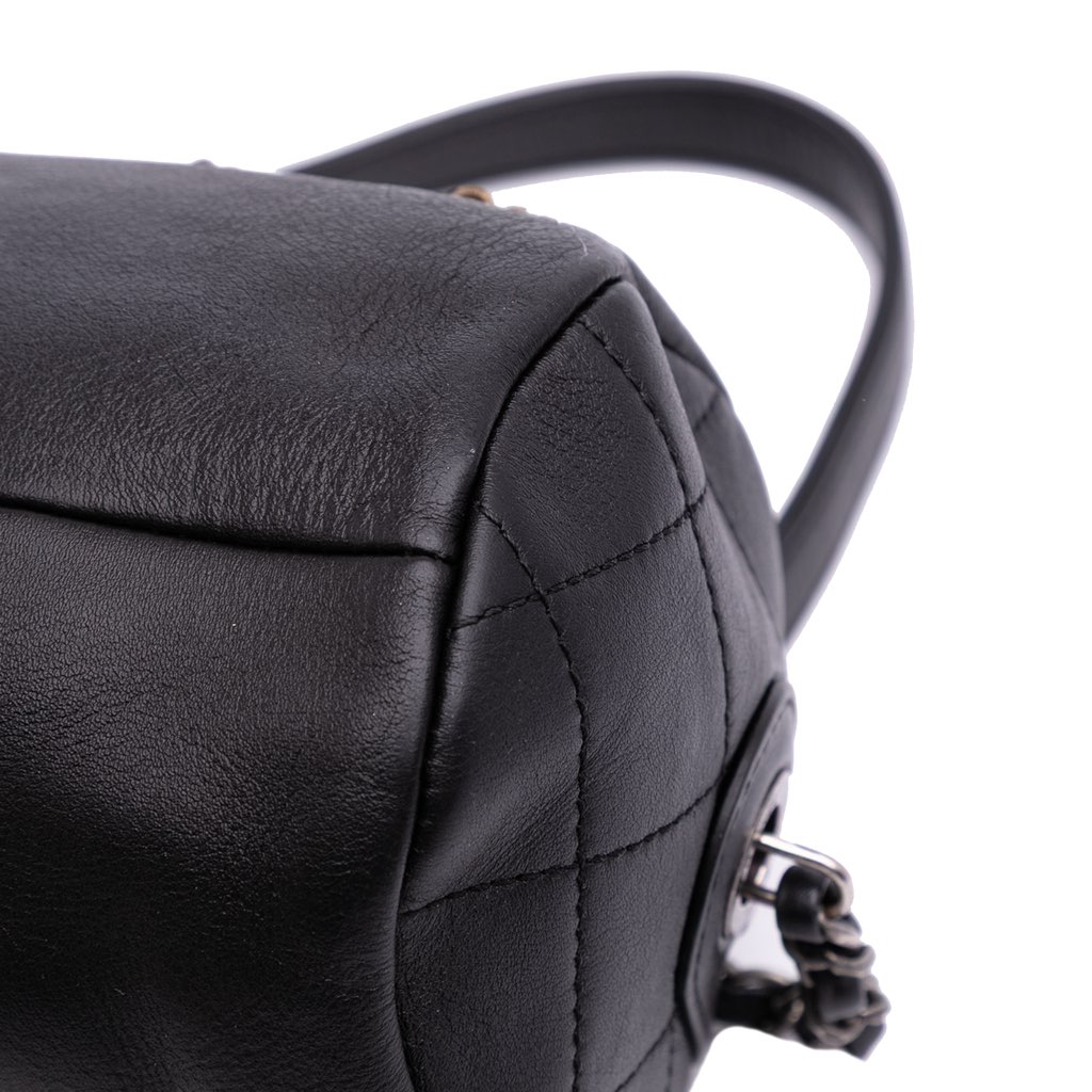 Chanel Calfskin Signature Chain 20s Bowling Bag - Image 10