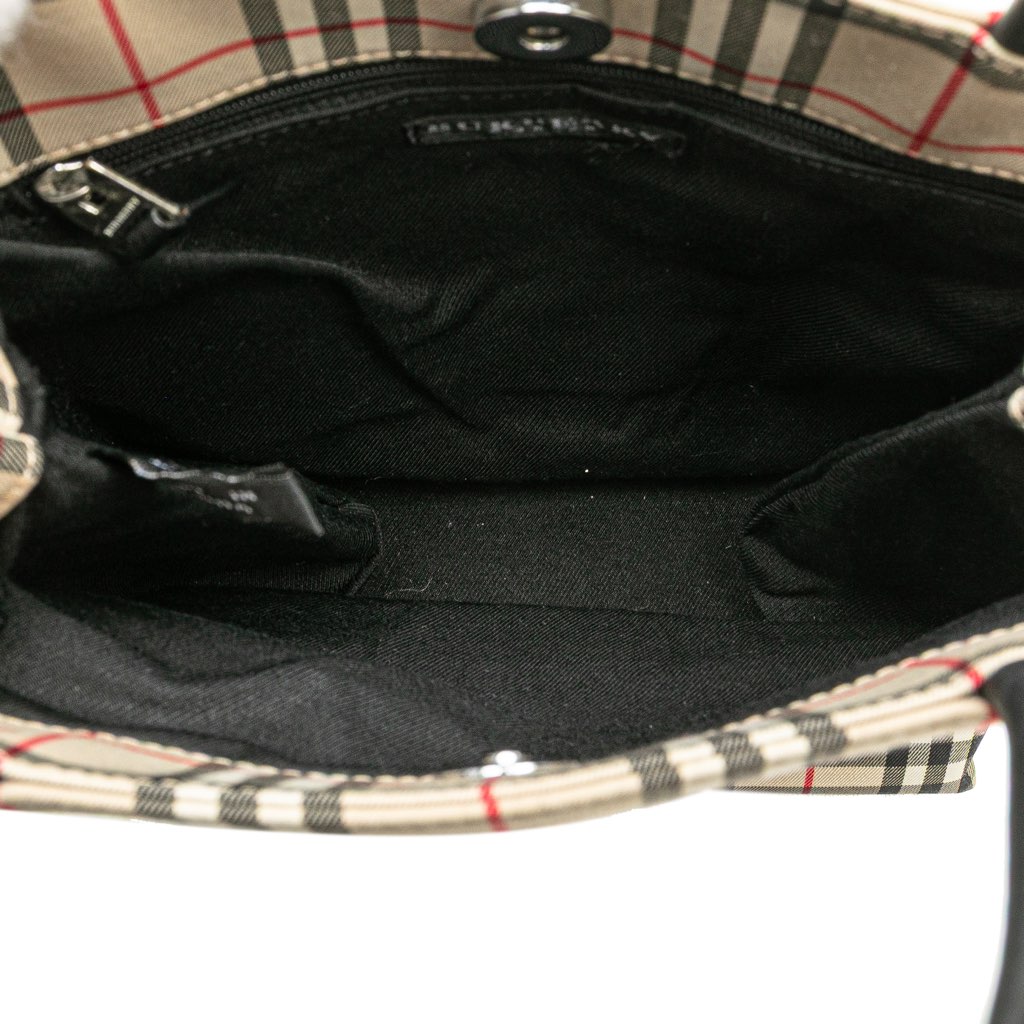Burberry House Check Canvas Handbag - 4