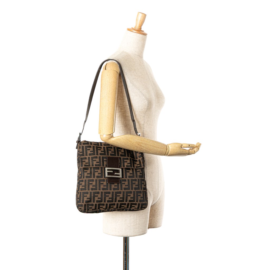 Fendi Zucca Canvas Shoulder Bag - Image 14