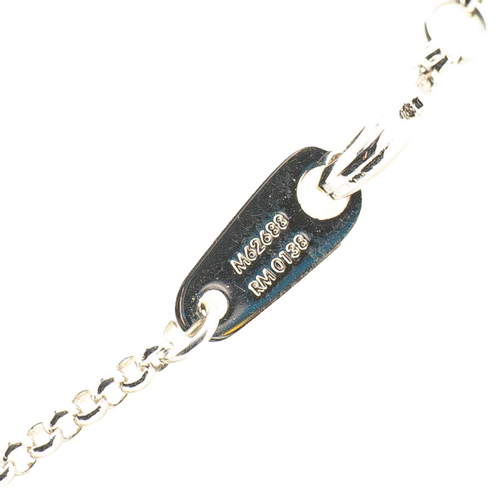 Louis Vuitton Silver Plated Enamel Game On Dice Pendant Necklace - Side view