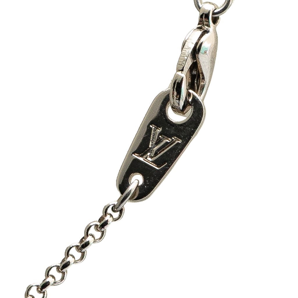 Louis Vuitton Silver Plated Enamel Game On Dice Pendant Necklace - Detail 1