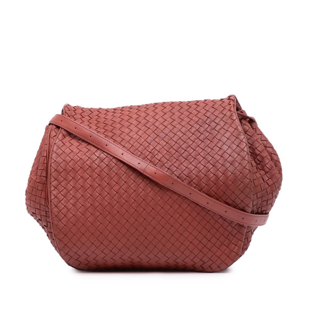 Bottega Veneta Nappa Intrecciato Flap Crossbody
