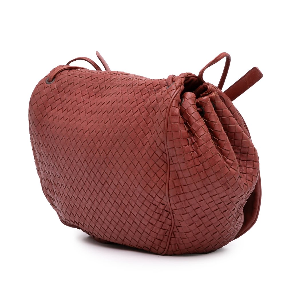 Bottega Veneta Nappa Intrecciato Flap Crossbody - Back view