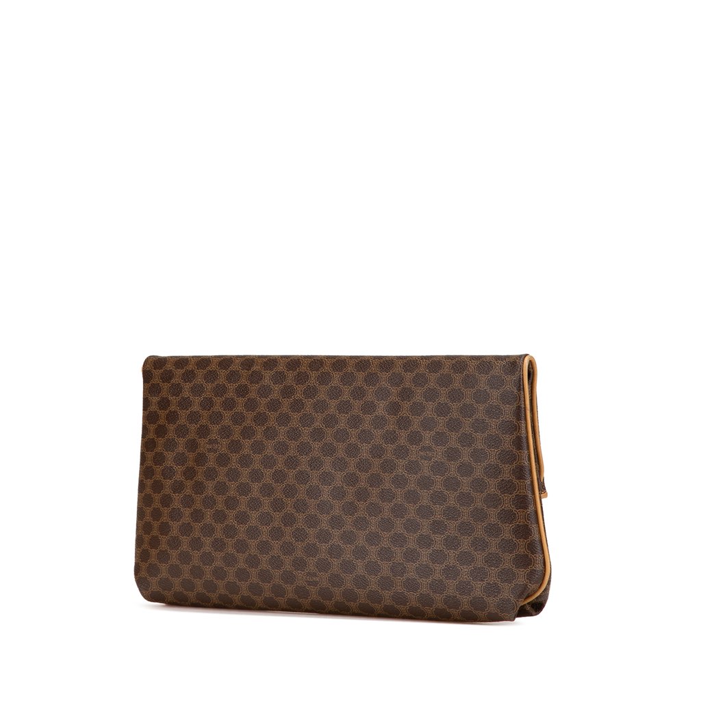 Celine Macadam Coated Canvas Clutch - 2