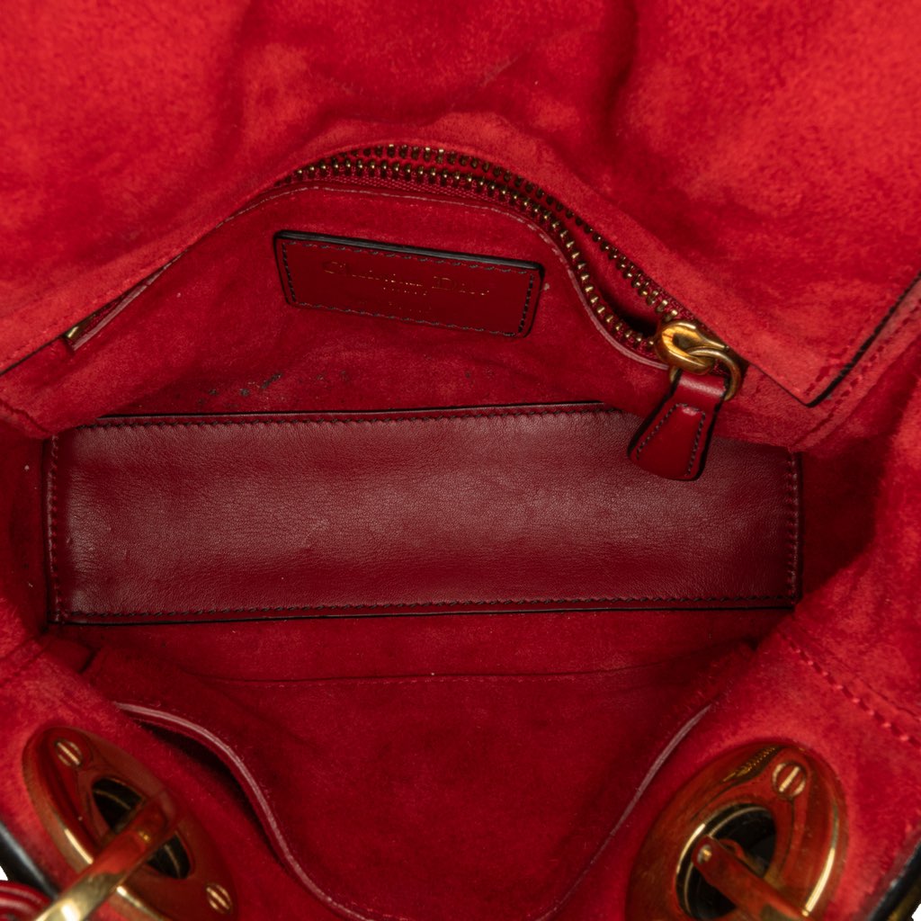 Dior Mini Lambskin Cannage Studded Supple Lady Dior - 4