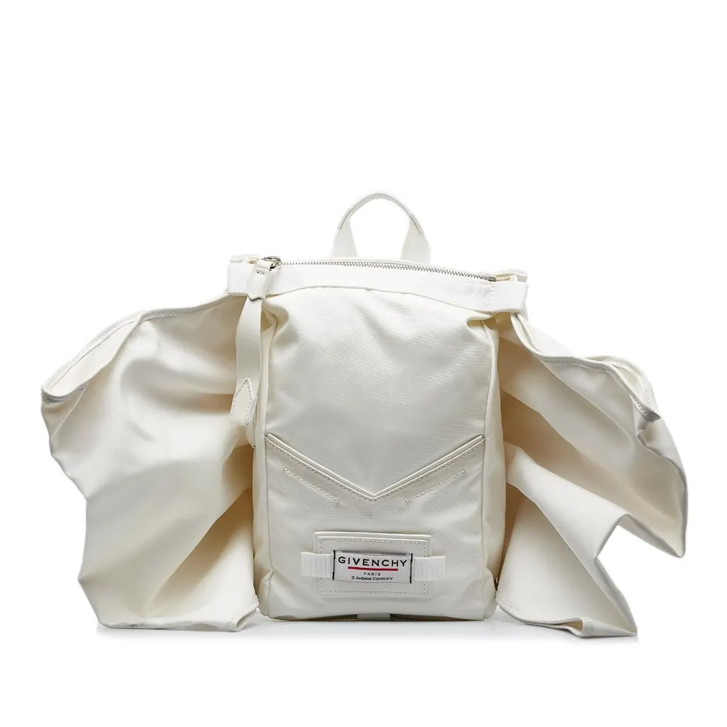 Givenchy Downtown Bow Backpack White Very good - Front View