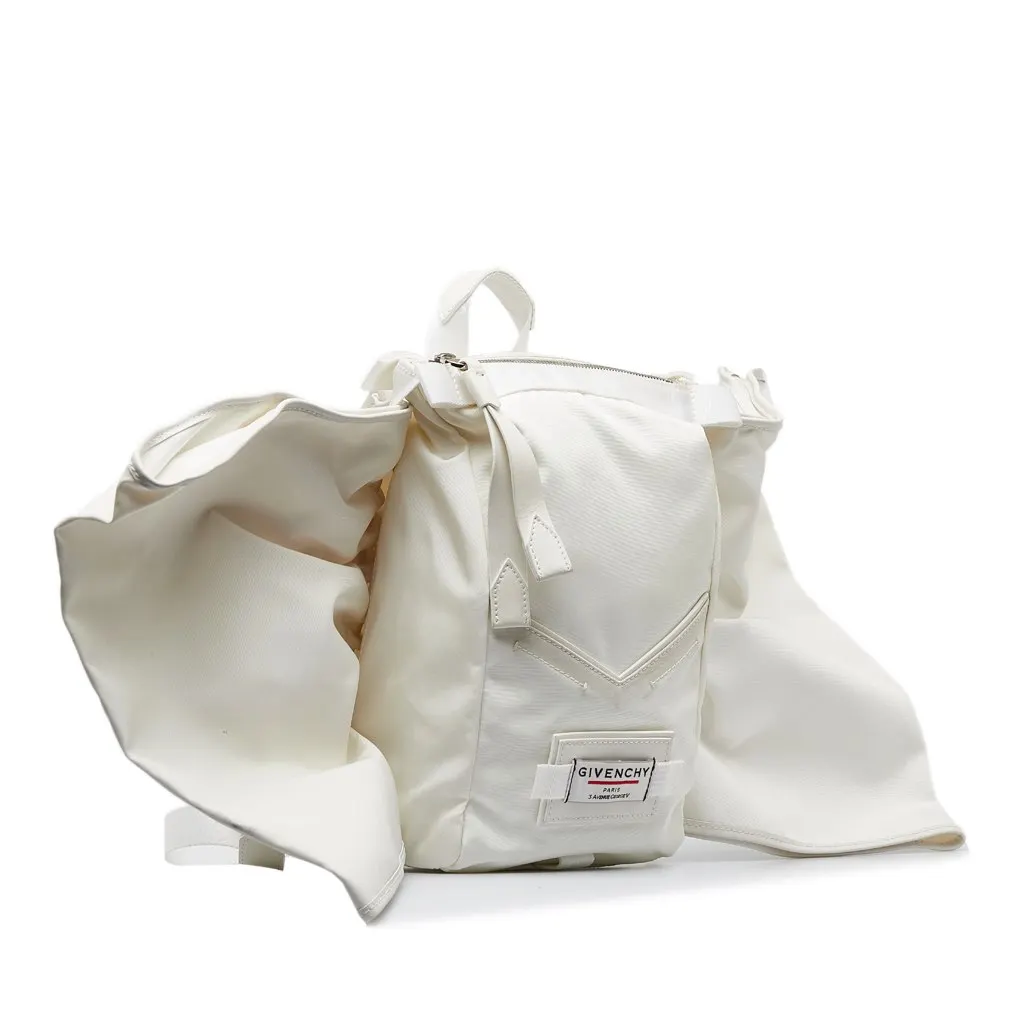 Givenchy Downtown Bow Backpack White Very good - Back View