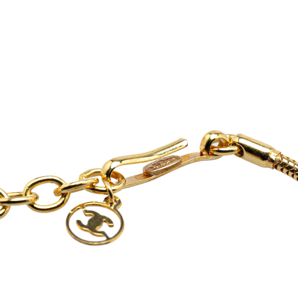 Chanel Gold Plated Resin Ball Pendant Necklace - 4