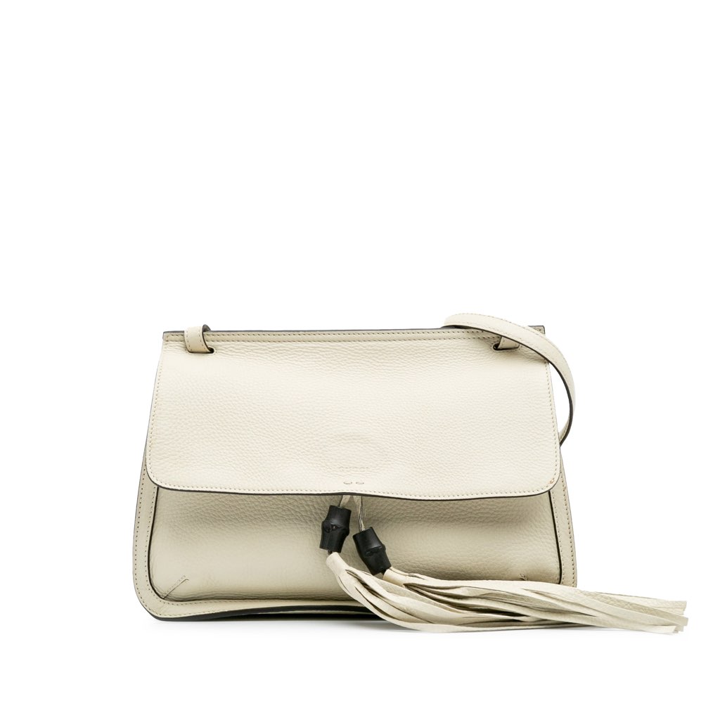 Gucci Medium Leather Bamboo Daily Crossbody