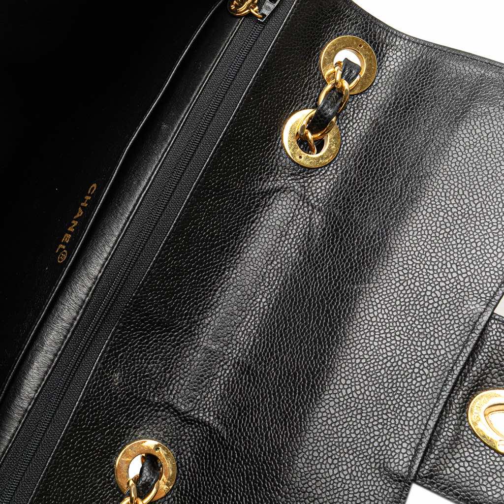 Chanel Jumbo XL Caviar Mademoiselle Flap - Side view