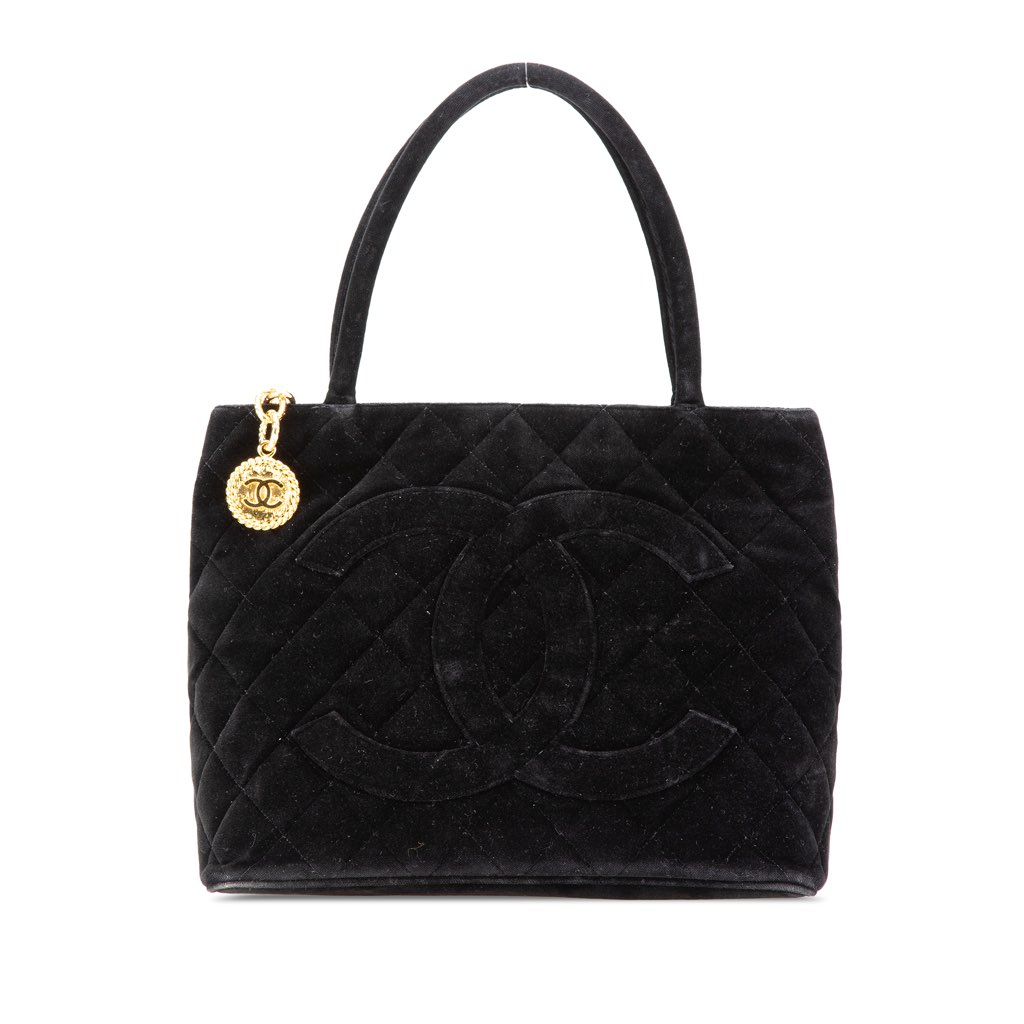 Chanel Velvet Medallion Tote