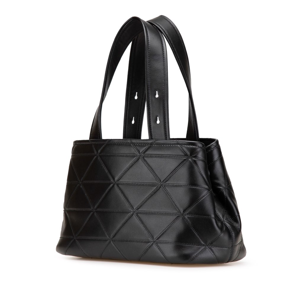 Prada Small Quilted Lambskin Satchel - 2