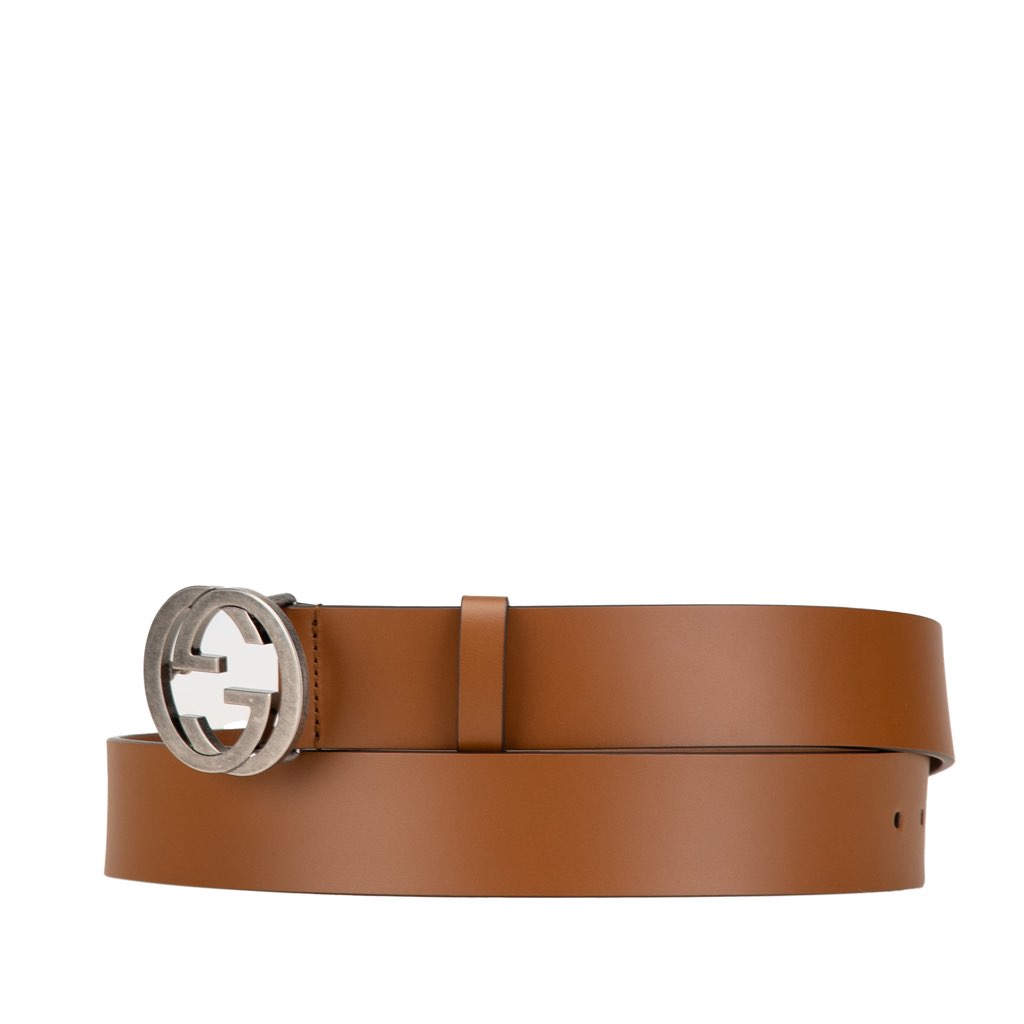 Gucci Leather Interlocking G Belt - 2