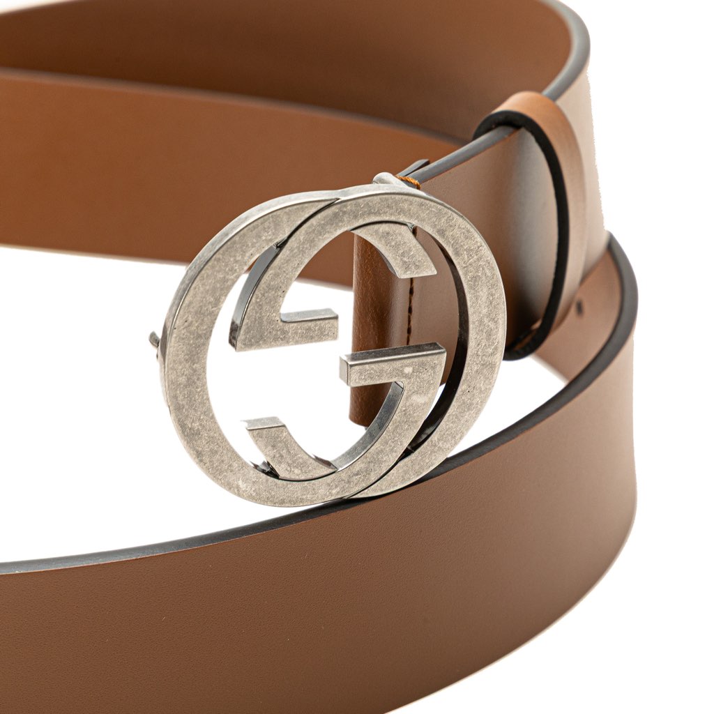 Gucci Leather Interlocking G Belt - 4
