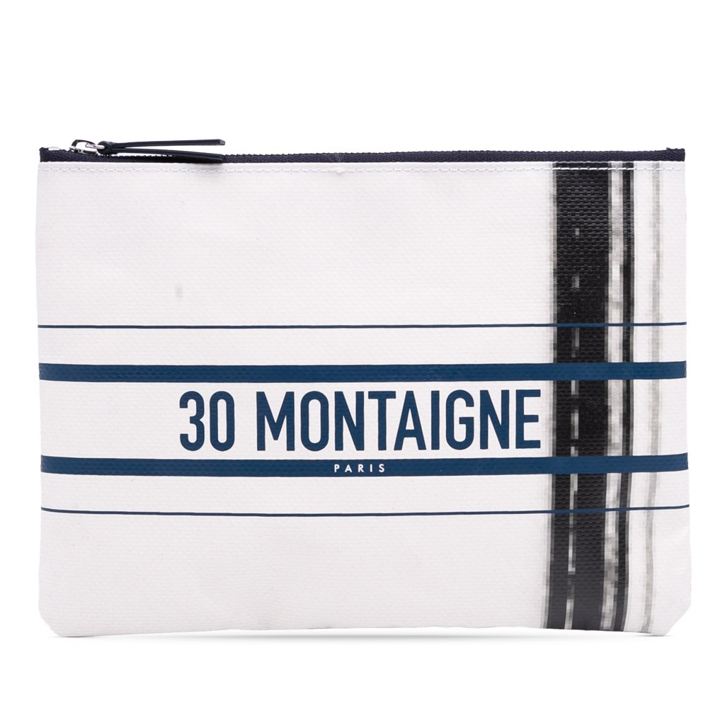 Dior Limited Edition Bilum Trompe Loeil Canvas 30 Montaigne Pochette