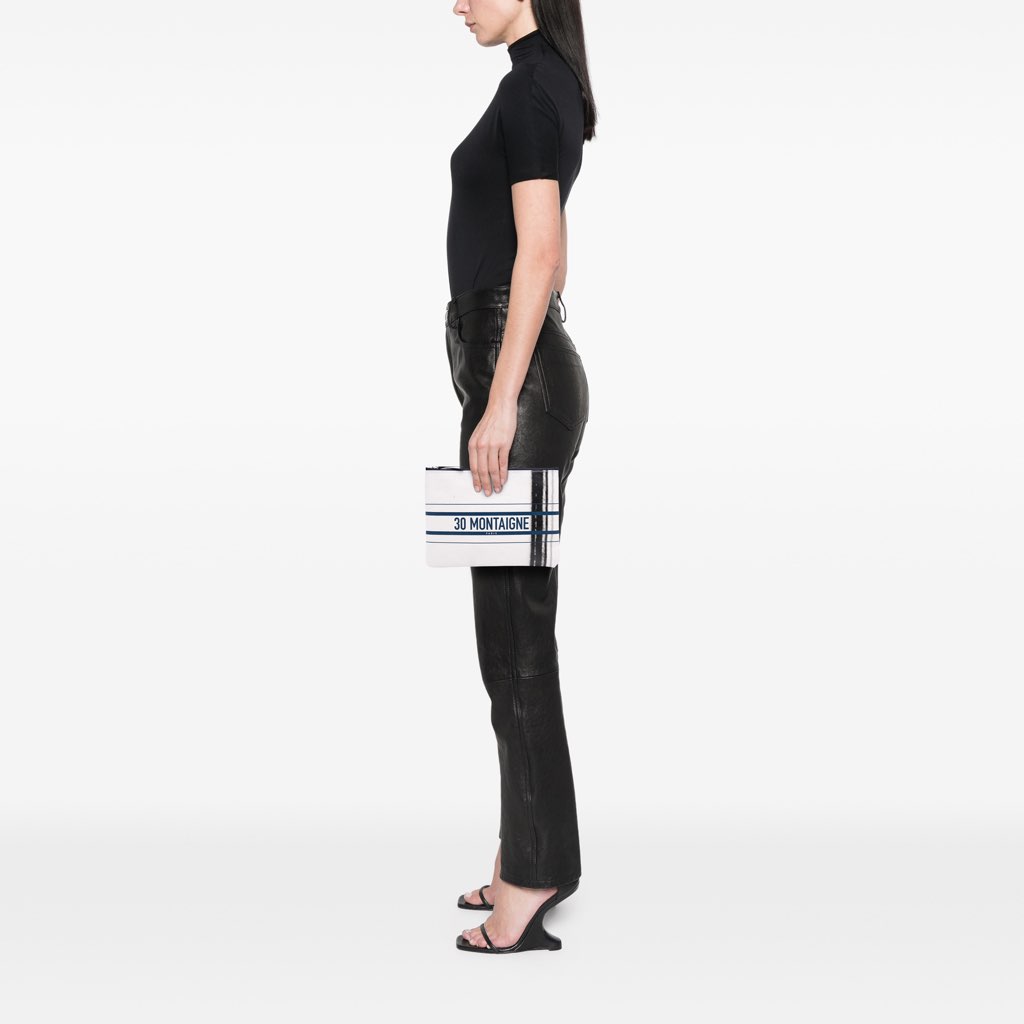 Dior Limited Edition Bilum Trompe Loeil Canvas 30 Montaigne Pochette - Image 12